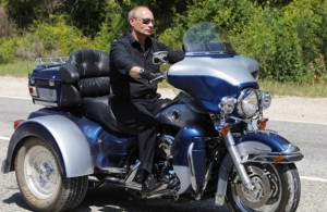 Putin on Harley Davidson