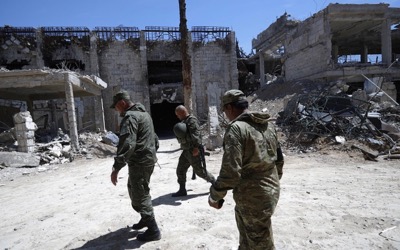 Russia discovers a chemical laboratory in Douma