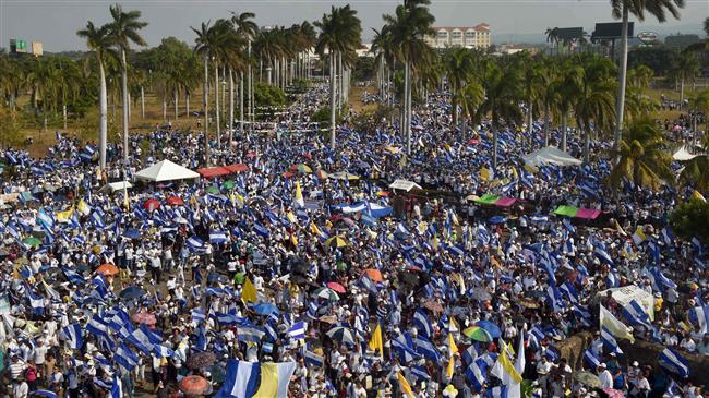 Thousands march for peace in Nicaragua