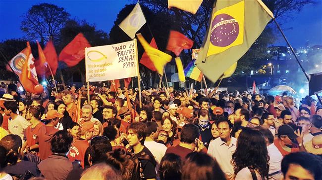 Protesters in Rio de Janeiro demand Lula’s release from jail