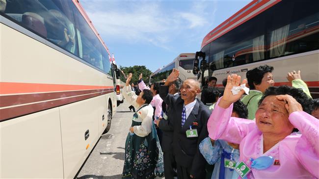 North, South Korean families separated by war say tearful goodbyes