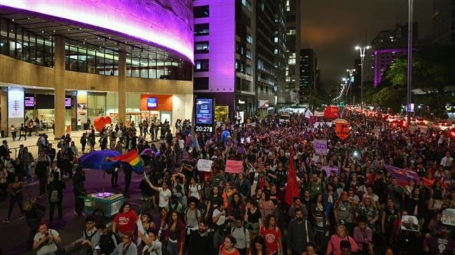 Thousands march against far-right presidential candidate in Brazil’s Sao Paulo