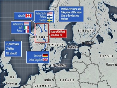 The mega war game « Trident Juncture 2018 », by Manlio Dinucci