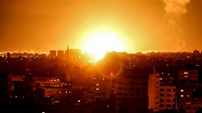 Israeli warplanes conduct fresh airstrikes against blockaded Gaza Strip