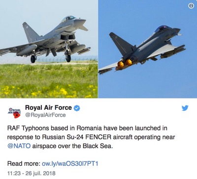 Fake news: Nato’s “interception” of Russian planes, by Valentin Vasilescu