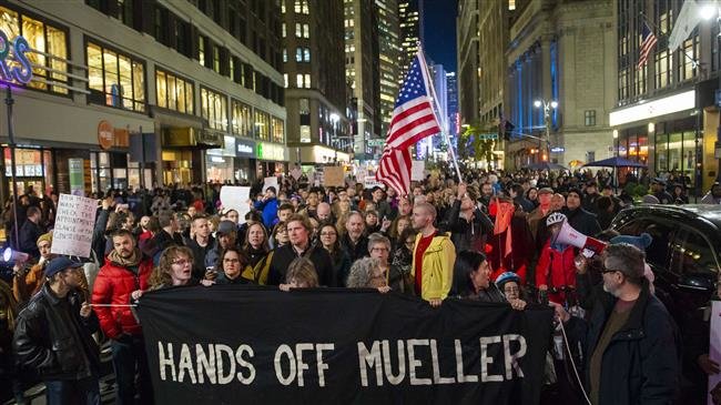 US activists stage nationwide protests to protect Mueller probe