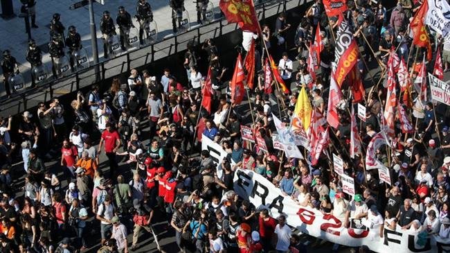 Anti G20 protest fills streets in Buenos Aires