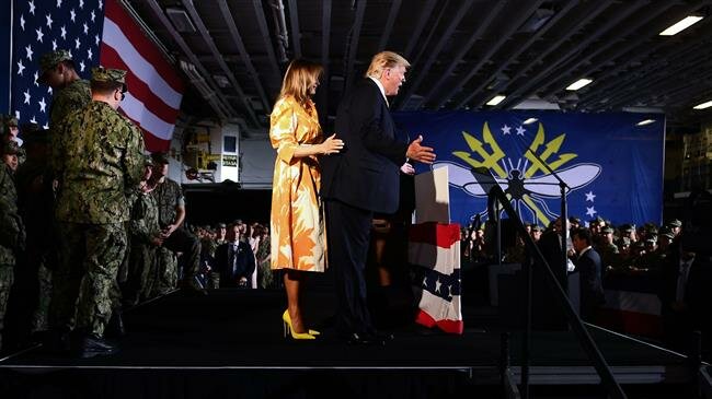 Trump rips aircraft carrier design, says will ‘use steam’