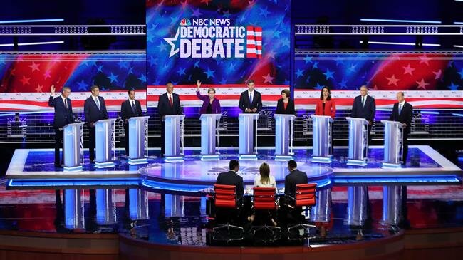 Democrats clash in contentious first US presidential debate