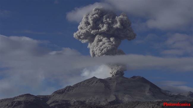 Peru’s Sabancaya volcano sends gas, ash high into sky