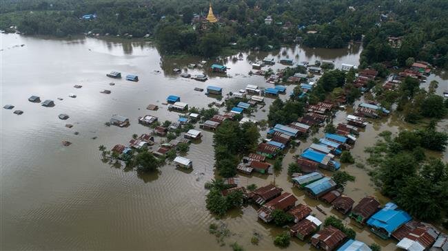 Myanmar floods force tens of thousands from homes