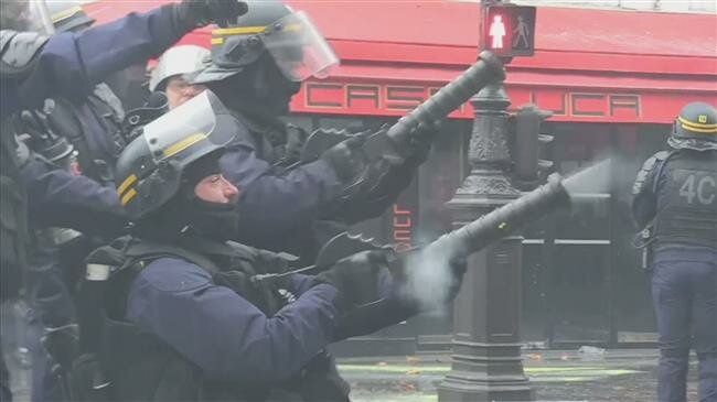 French cops strike over pensions and police brutality