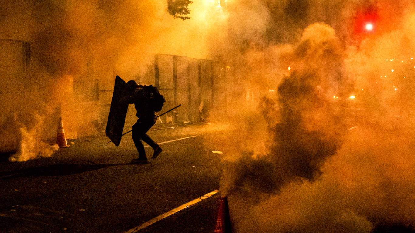 Homeland Security Justifies Invasion of Portland by Claiming Shields and Gas Masks are Weapons